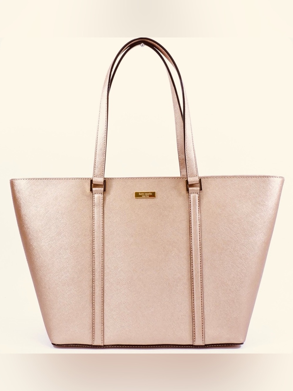 Kate Spade Metallic Rose Gold Tote Bag - Women